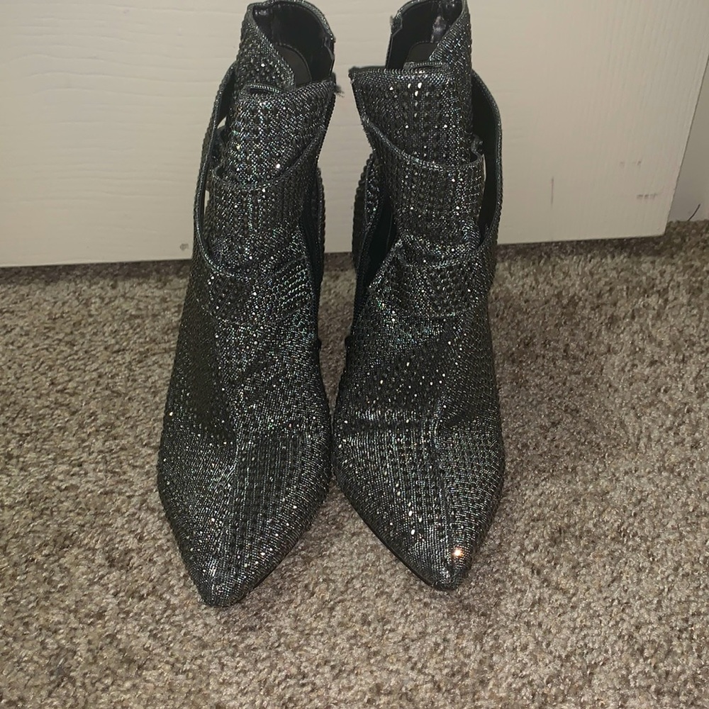 Silver boots